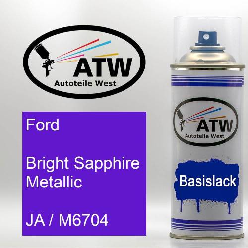 Ford, Bright Sapphire Metallic, JA / M6704: 400ml Sprühdose, von ATW Autoteile West.